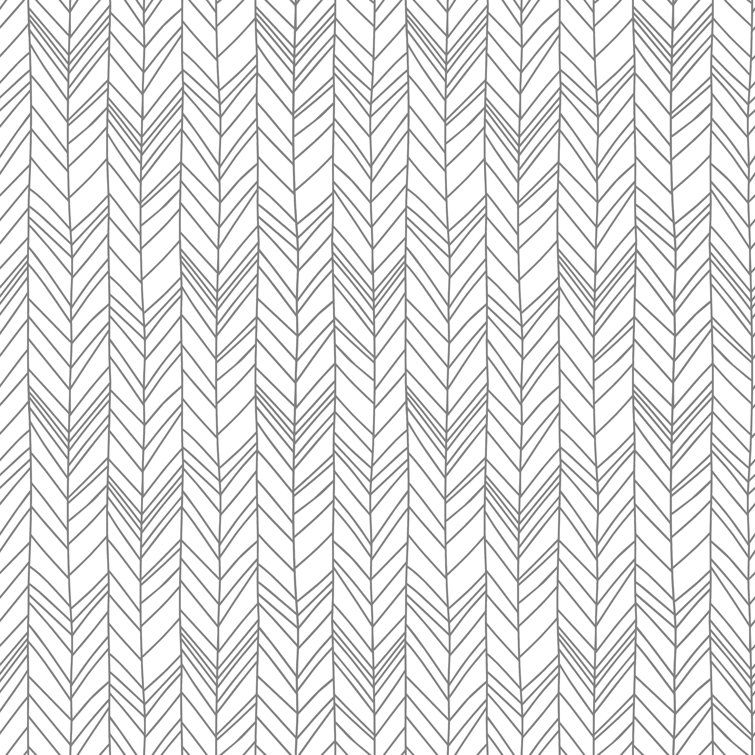 Corrigan Studio® Grey Herringbone Peel And Stick Wallpaper Wayfair.ca